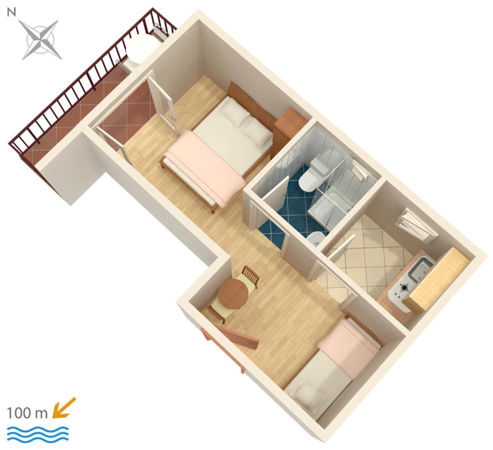 Apartments By The Sea Podaca, Makarska - 516 Екстер'єр фото